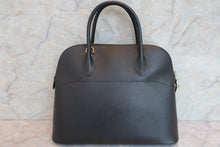 Load image into Gallery viewer, HERMES BOLIDE 35 Ardennes leather Black □B Engraving Shoulder bag 600080141
