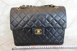 CHANEL/シャネル マトラッセWフラップWチェーンショルダーバッグ ラムスキン ブラック/ゴールド金具 ショルダーバッグ 700060217