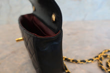 画像をギャラリービューアに読み込む, CHANEL/シャネル ミニマトラッセチェーンショルダーバッグ ラムスキン ブラック/ゴールド金具 ショルダーバッグ 800010070
