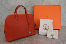 將圖片載入圖庫檢視器 HERMES／エルメス ボリード1923 シェーブル オレンジ □M刻印 ハンドバッグ 800080071
