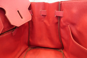 HERMES／エルメス バーキン35 クシュベル ルージュヴィフ 〇Z刻印 ハンドバッグ 700070187