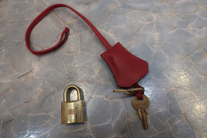 HERMES／エルメス バーキン35 クシュベル ルージュヴィフ 〇Z刻印 ハンドバッグ 700070187