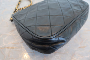 CHANEL/シャネル マトラッセフリンジチェーンショルダーバッグ ラムスキン ブラック/ゴールド金具 ショルダーバッグ 700080102
