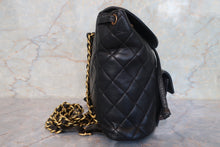 画像をギャラリービューアに読み込む, CHANEL/シャネル マトラッセチェーンリュック ラムスキン ブラック/ゴールド金具 リュック 700120029
