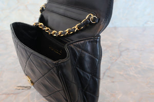 CHANEL/シャネル マトラッセフリンジチェーンショルダーバッグ ラムスキン ブラック/ゴールド金具 ショルダーバッグ 700080102