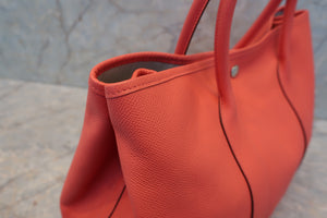 HERMES／エルメス ガーデンパーティPM ヴォーエプソン ローズジャイプール A刻印 トートバッグ 700090170