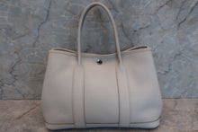 将图片加载到图库查看器，HERMES GARDEN PARTY TPM Negonda leather Pearl gray □Q刻印 Tote bag 600090220
