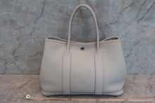 将图片加载到图库查看器，HERMES GARDEN PARTY TPM Negonda leather Pearl gray □Q刻印 Tote bag 600090220
