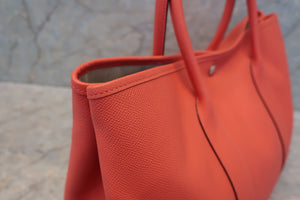 HERMES／エルメス ガーデンパーティPM ヴォーエプソン ローズジャイプール A刻印 トートバッグ 700090170
