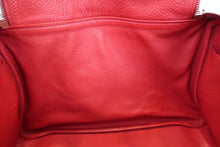 Load image into Gallery viewer, HERMES LINDY 34 Clemence leather Rouge garance □M Engraving Shoulder bag 700100237
