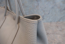 将图片加载到图库查看器，HERMES GARDEN PARTY TPM Negonda leather Pearl gray □Q刻印 Tote bag 600090220
