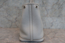 将图片加载到图库查看器，HERMES GARDEN PARTY TPM Negonda leather Pearl gray □Q刻印 Tote bag 600090220
