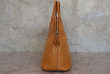 Load image into Gallery viewer, HERMES BOLIDE 35 Box carf leather Natural sable 〇X Engraving Shoulder bag 800050068
