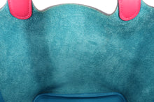 將圖片載入圖庫檢視器 HERMES／エルメス ピコタンロックエクラＰＭ トリヨンクレマンス/ヴォースイフト ブルーフリーダ/ローズメキシコ Y刻印 ハンドバッグ 800090219
