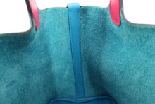 將圖片載入圖庫檢視器 HERMES／エルメス ピコタンロックエクラＰＭ トリヨンクレマンス/ヴォースイフト ブルーフリーダ/ローズメキシコ Y刻印 ハンドバッグ 800090219
