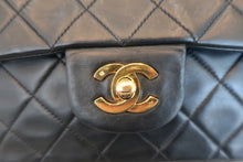 Load image into Gallery viewer, CHANEL Matelasse double flap double chain shoulder bag Lambskin Black/Gold hadware Shoulder bag 600040118
