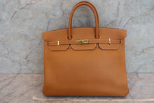 将图片加载到图库查看器，HERMES BIRKIN 40 Ardennes leather Natural □B刻印 Hand bag 600080136
