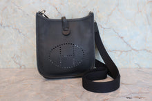 Load image into Gallery viewer, HERMES  EVELYNE TPM Epsom leather Black A Engraving Shoulder bag 800080040
