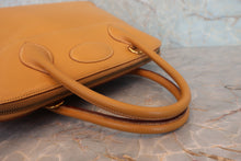 Load image into Gallery viewer, HERMES BOLIDE 35 Box carf leather Natural sable 〇X Engraving Shoulder bag 800050068
