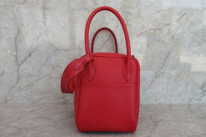 HERMES／エルメス リンディ26 ヴェルソ トリヨンクレマンス ルージュカザック/ローズジャイプール □P刻印 ショルダーバッグ 700060081