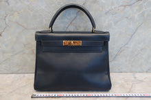 画像をギャラリービューアに読み込む, HERMES／エルメス ケリー28 クシュベル ネイビー 〇T刻印 ショルダーバッグ 700090144
