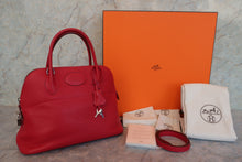 画像をギャラリービューアに読み込む, HERMES／エルメス ボリード31 トリヨンクレマンス ルージュカザック □P刻印 ショルダーバッグ 800010026
