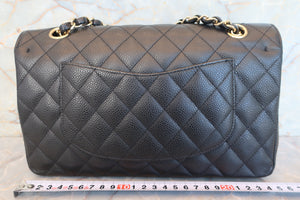CHANEL/シャネル マトラッセＷフラップＷチェーンショルダーバッグ キャビアスキン ブラック/ゴールド金具 ショルダーバッグ 700080099