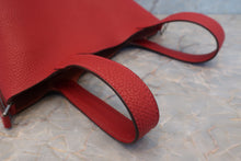 将图片加载到图库查看器，HERMES PICOTIN LOCK PM Clemence leather Rouge casaque T刻印 Hand bag 700050215
