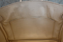 Load image into Gallery viewer, HERMES BIRKIN 25 Epsom leather White □K Engraving Hand bag 700100007
