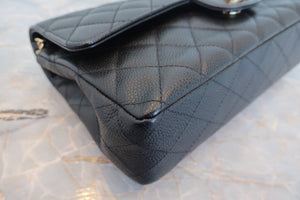 CHANEL/シャネル マトラッセＷフラップＷチェーンショルダーバッグ キャビアスキン ブラック/ゴールド金具 ショルダーバッグ 700080099