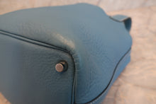 将图片加载到图库查看器，HERMES PICOTIN LOCK PM Clemence leather Blue jean □N刻印 Hand bag 600120083
