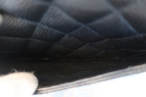CHANEL/シャネル マトラッセＷフラップＷチェーンショルダーバッグ キャビアスキン ブラック/ゴールド金具 ショルダーバッグ 700080099