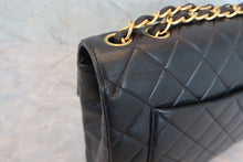 將圖片載入圖庫檢視器 CHANEL/シャネル 中マトラッセシングルフラップWチェーンショルダーバッグ ラムスキン ブラック/ゴールド金具 ショルダーバッグ 800020182

