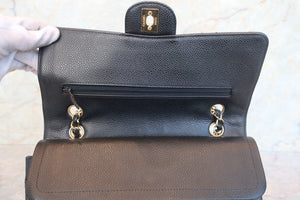 CHANEL/シャネル マトラッセＷフラップＷチェーンショルダーバッグ キャビアスキン ブラック/ゴールド金具 ショルダーバッグ 700080099