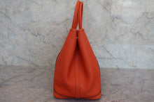Load image into Gallery viewer, HERMES  GARDEN PARTY PM Negonda leather Capucine □R Engraving Tote bag 800050106
