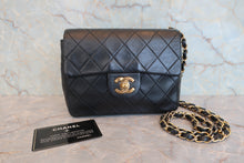 画像をギャラリービューアに読み込む, CHANEL/シャネル ミニマトラッセシングルフラップチェーンショルダーバッグ ラムスキン ブラック/ゴールド金具 ショルダーバッグ 800080153

