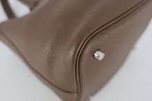 将图片加载到图库查看器，HERMES PICOTIN LOCK MM Clemence leather Etoupe gray Y刻印 Hand bag 800100025
