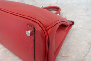 HERMES／エルメス バーキン30 ヴォーエプソン ルージュガランス □J刻印 ハンドバッグ 700060206