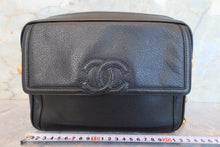 画像をギャラリービューアに読み込む, CHANEL/シャネル ココマークチェーンショルダーバッグ キャビアスキン ブラック/ゴールド金具 ショルダーバッグ 700080105
