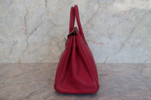 Load image into Gallery viewer, HERMES BIRKIN 25 Swift leather Ruby □N Engraving Hand bag 800010050

