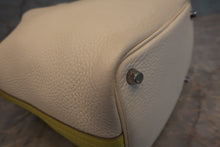 将图片加载到图库查看器，HERMES PICOTIN LOCK PM Clemence leather Lime/Nata Y刻印 Hand bag 700050222
