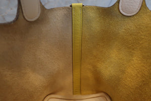 HERMES PICOTIN LOCK PM Clemence leather Lime/Nata Y刻印 Hand bag 700050222