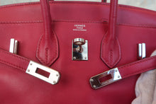 Load image into Gallery viewer, HERMES BIRKIN 25 Swift leather Ruby □N Engraving Hand bag 800010050

