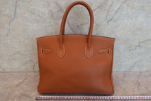 将图片加载到图库查看器，HERMES BIRKIN 30 Togo leather Gold □C刻印 Hand bag 600100199
