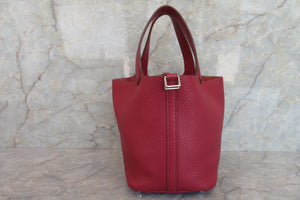 HERMES／エルメス ピコタンロックＰＭ トリヨンクレマンス ルビー □R刻印 ハンドバッグ 700060170