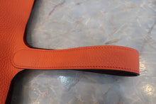 Load image into Gallery viewer, HERMES PICOTIN LOCK Eclat MM Clemence leather/Swift leather Orange poppy/Bordeaux A Engraving Hand bag 700100216
