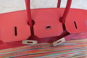 HERMES BIRKIN 35 Vibrato/Box carf leather Rouge garance □K刻印 Hand bag 500010102