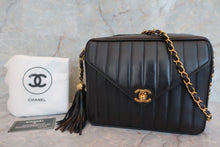 将图片加载到图库查看器，CHANEL/香奈儿 coco小姐 流苏 链条包 羊皮 Black/Gold hadware(黑色/金色金属) 肩背包 600070033
