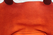 Load image into Gallery viewer, HERMES PICOTIN LOCK Eclat MM Clemence leather/Swift leather Orange poppy/Bordeaux A Engraving Hand bag 700100216

