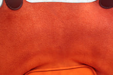 Load image into Gallery viewer, HERMES PICOTIN LOCK Eclat MM Clemence leather/Swift leather Orange poppy/Bordeaux A Engraving Hand bag 700100216

